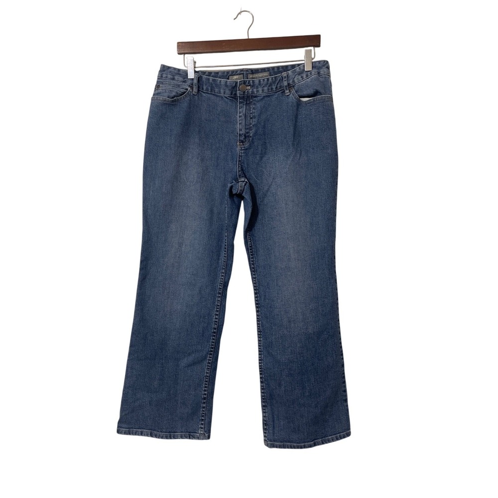 J Jill Authentic Fit Below Waist Petite Bootcut Jeans Casual Western Rodeo 16P